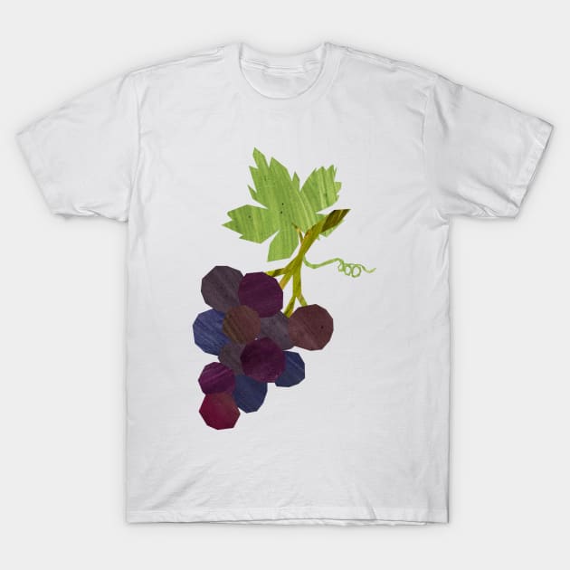 Grapes (bunch) T-Shirt by Babban Gaelg